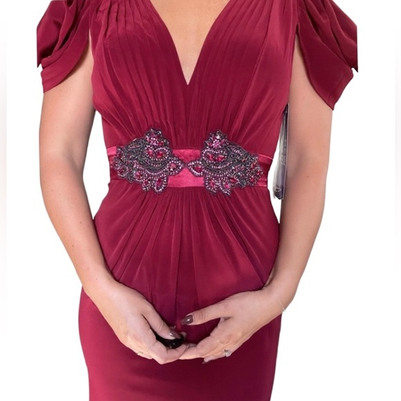 Jovani Burgundy Gown - Picture 5 of 6